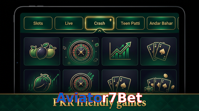 Game list for Aviator7Bet games section